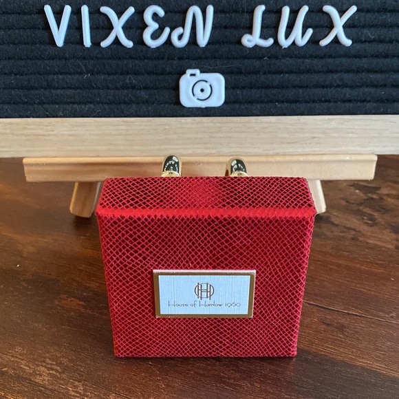 House of Harlow Gold Plated Hoops - Picture 2 of 5